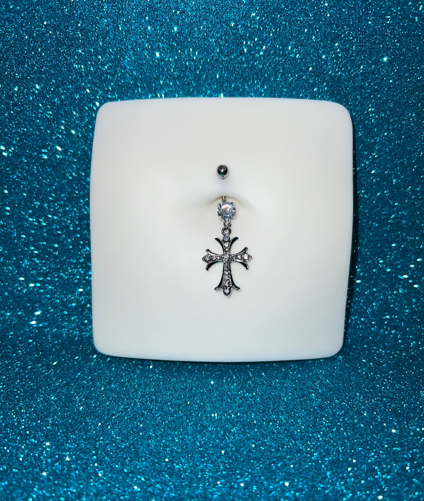 Cross Belly Ring