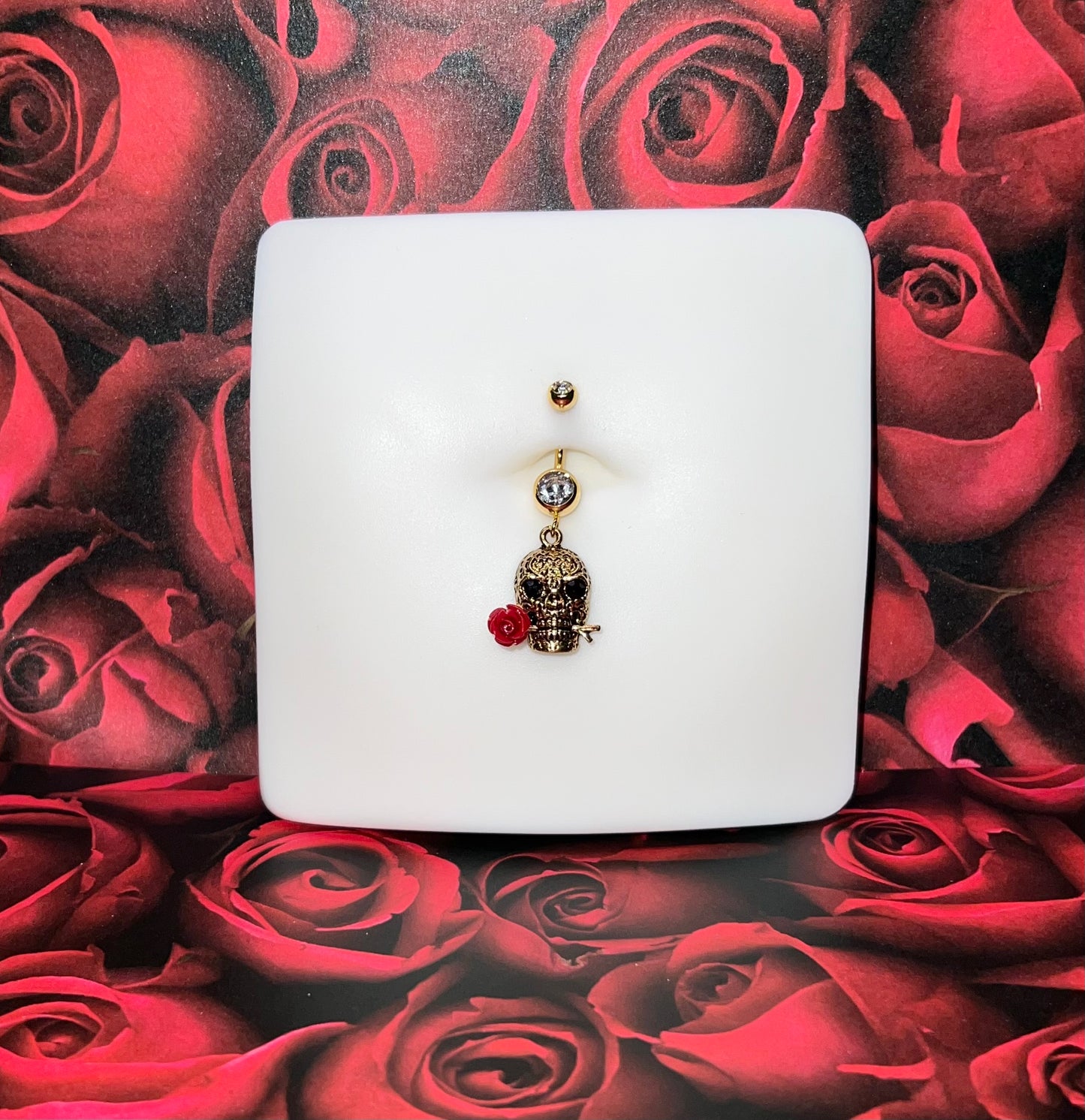 Skull Belly Ring