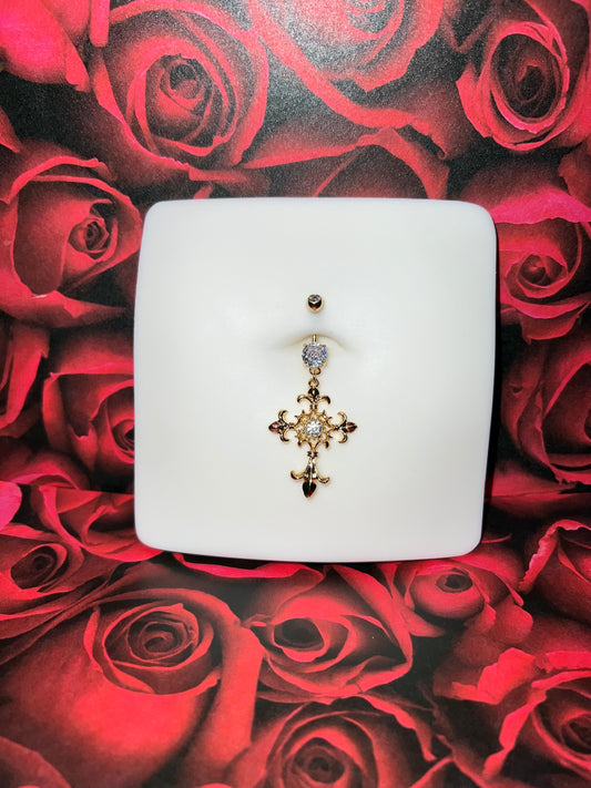 Cross Belly Ring