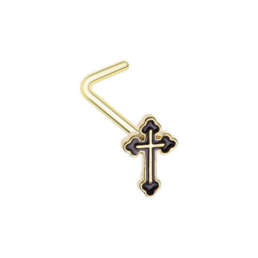 Cross Nose Ring